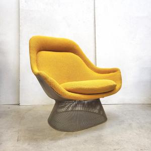 Warren Platner Easy Chair Knoll Yellow Mustard Cato Interior Aksel Design Living Room NY Paris London Fashion 